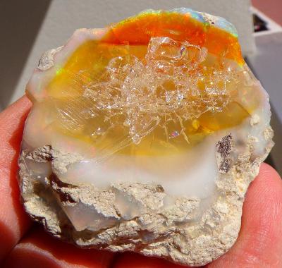 Drahý Opál - XL Přírodní Minerál - Drahokam - Etiopie - 42,5g - TOP