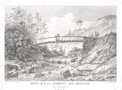 Most u Lausane, mědiryt , (1800)