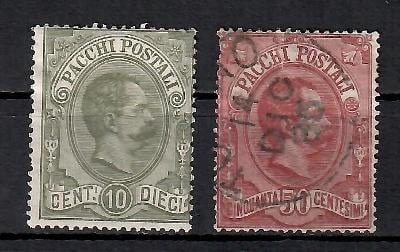 068 Itálie 1884, Paketmarken Mi 1,3, eur 45