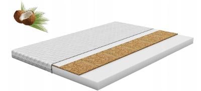 Topper matrace z kokosového vlákna + pěnová 140x200 H2/H3