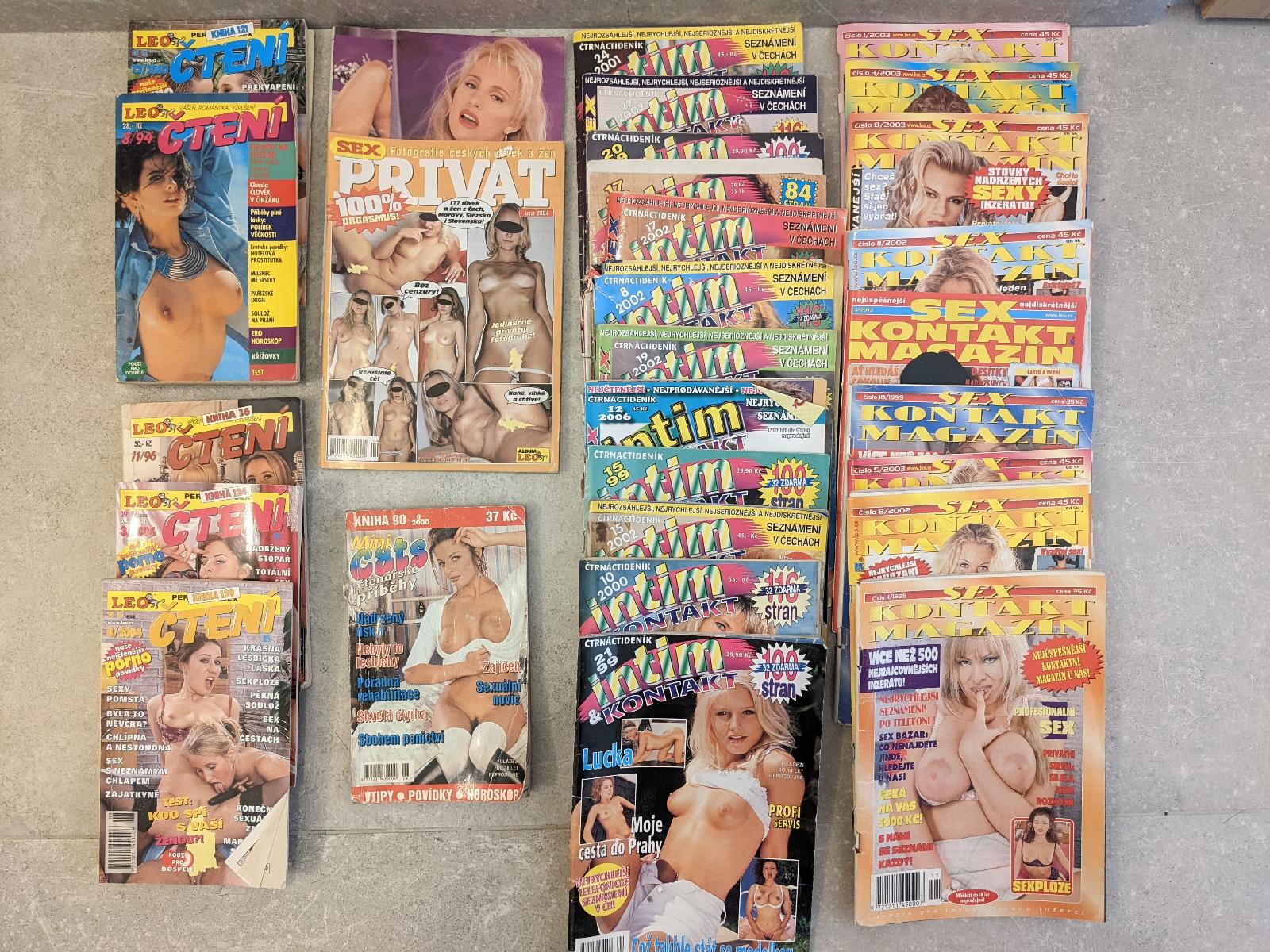 Velká sbírka porno časopisů 29 kusů retro (1994-2004) | Aukro