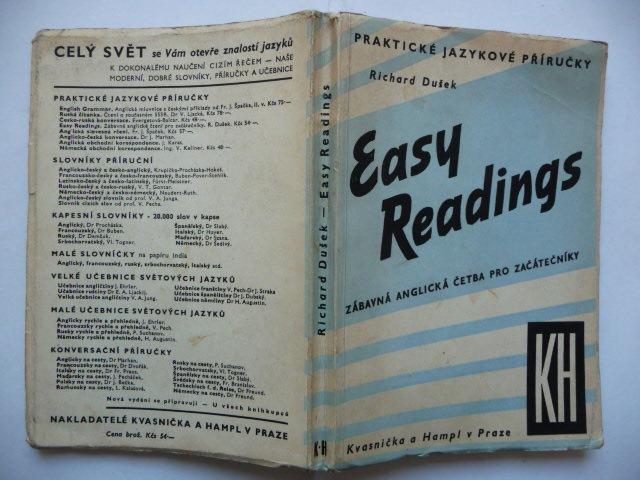 Easy Readings - Richard Dušek - Zábavné anglické čítanie... - 1947 - Učebnice