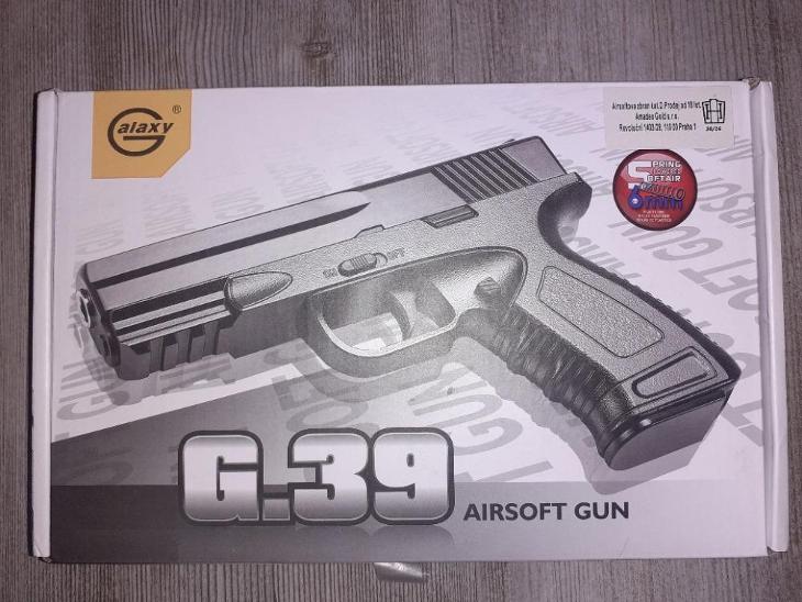 Pistole GALAXY G.39 (GLOCK) 6mm   *** A K C E ***