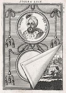 Mehmed IV Sultán, Mallet, mědiryt, 1719