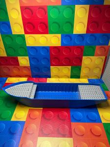 1x Lego lod boat blue modra bfloat4c01 4030
