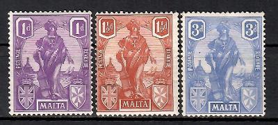 088 - Malta 1922, Mi  85-6, 88, eur 26