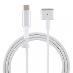 Napájecí kabel MagSafe 2 a USB-C pro Apple MacBook 1,6 m bílý - Príslušenstvo k notebookom