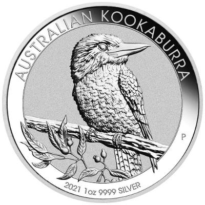 Stříbrné mince Kookaburra - 1 Oz Australia 2021 