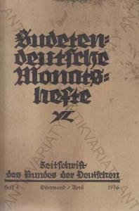 Sudetendeutsche Monatshefte, Hft. 4/ April 1936