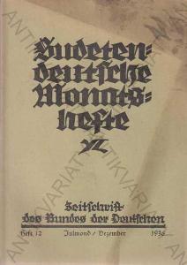 Sudetendeutsche Monatshefte, Hft.12/ Dezember 1936