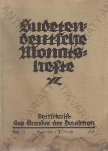 Sudetendeutsche Monatshefte, Hft.12/ Dezember 1935
