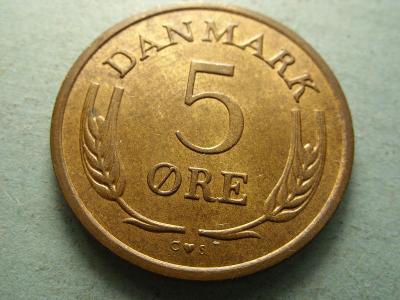 Dánsko - 5 Ore  z roku 1970