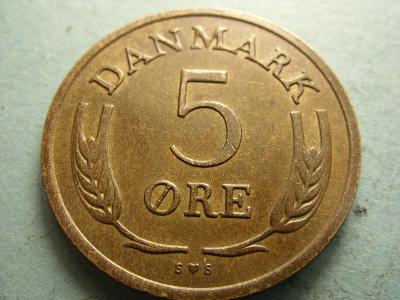 Dánsko - 5 Ore  z roku 1972