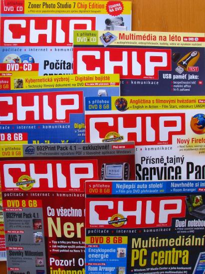 12x časopis Chip (kompletní ročník 2005), stav A