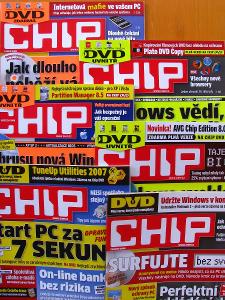12x časopis Chip (kompletní ročník 2008), stav A
