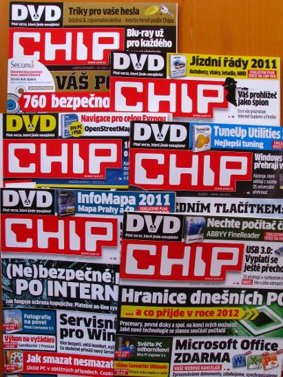 12x časopis Chip (kompletní ročník 2011), stav A