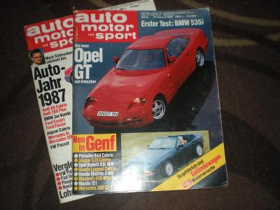 Časopis Auto motor und sport 2x r.1987/88