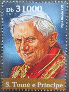 Svatý Tomáš 2015 Papež Benedikt XVI. Mi# 6263 0227