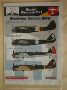obtisky Blenheims German Allies 1/72 ŘOP