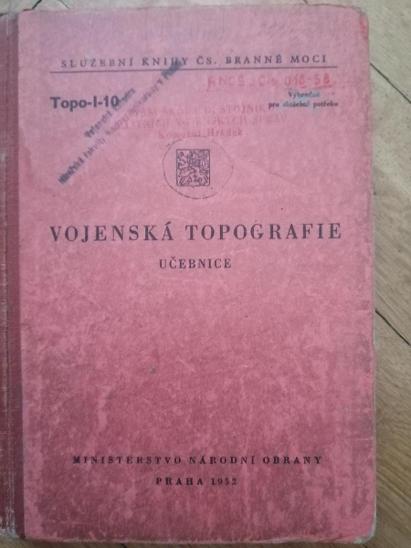 VOJENSKÁ TOPOGRAFIE - učebnice ( 1952 ) - Sběratelství