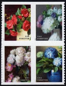Spojené státy 2017 Známky Mi 5437BD-5440BD ** zahradní květiny