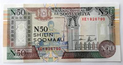 50 Shilin (Somálsko) / 1991 XE / UNC /