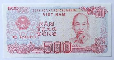 500 Dong (Vietnam) / 1988 MI / UNC /