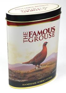 Plechová krabička The Famous Grouse Fudge -  měkké karamelky    