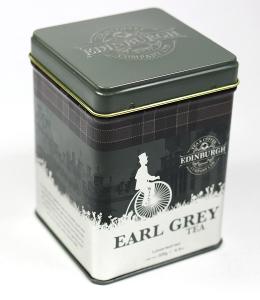 Plechová krabička od čaje Earl grey tea (originál balení - neotevřená)