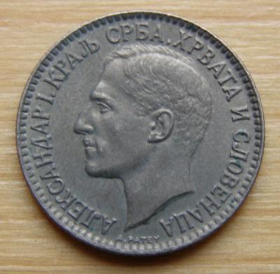 Mince Jugoslávie (královská) - 1 dinar 1925; stav viz fota