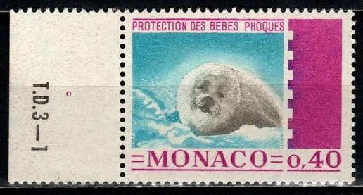** MONAKO 1970: Ochrana tuleních mláďat, kat. 1,- Mi€