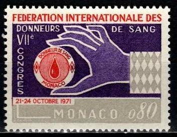 ** MONAKO 1971: Sjezd dárců krve, kat. 0,50 Mi€