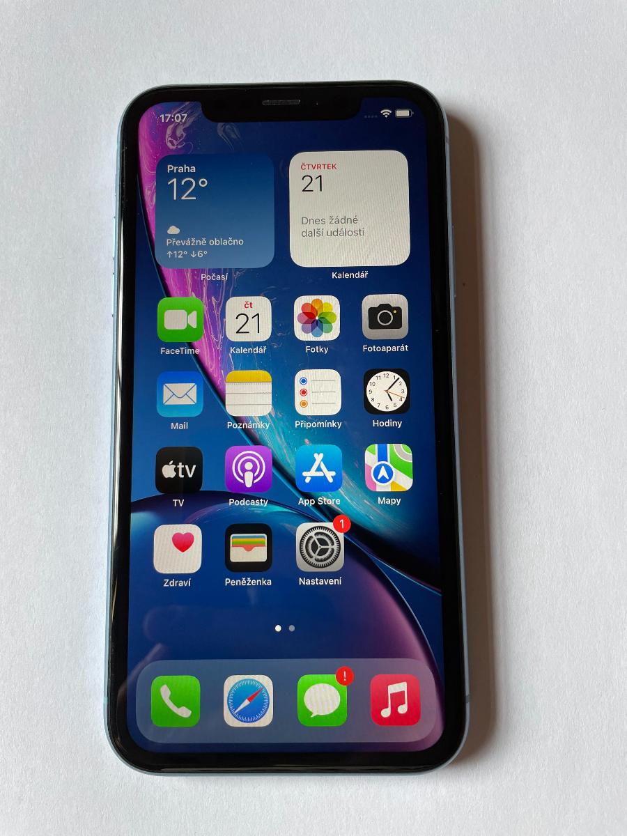 iPhone Xr 64BG modrý - Mobily a chytrá elektronika