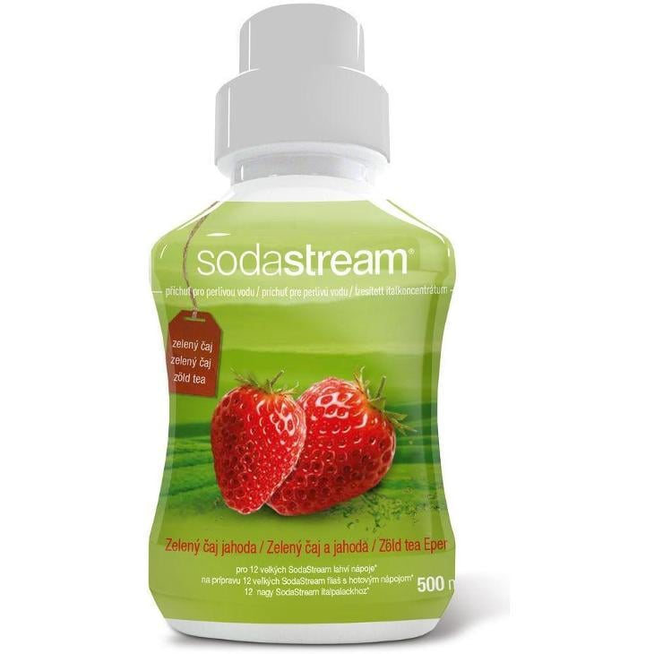 SodaStream sirup Zelený čaj a jahoda 500ml - Malé elektrospotřebiče