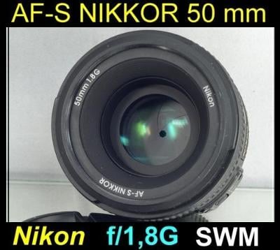 💥 Nikon AF-S Nikkor 50mm f/1.8 G **1:1.8 FX Pevný 50mm lens** 👍TOP
