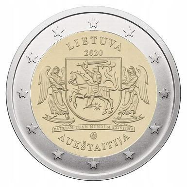 2 euro Litva 2020 Aukštaitija