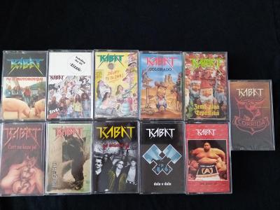 mc kazety-diskografie skupiny KABÁT-11 kazet/prodej jen vcelku/