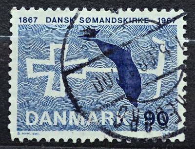 DANSKO, 1967. Delfin a kotva, MiNr.466, kompl./ B-915a