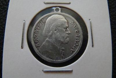 Ag Medaile " TVŮRCI ČESKÉ HUDBY " - Bedřich Smetana  - O. Španiel 1924