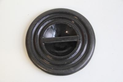 kovová černá smaltová poklička na hrnec průměr 20 cm VÍC V POPISU