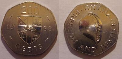 Ghana 200 cedi 1998