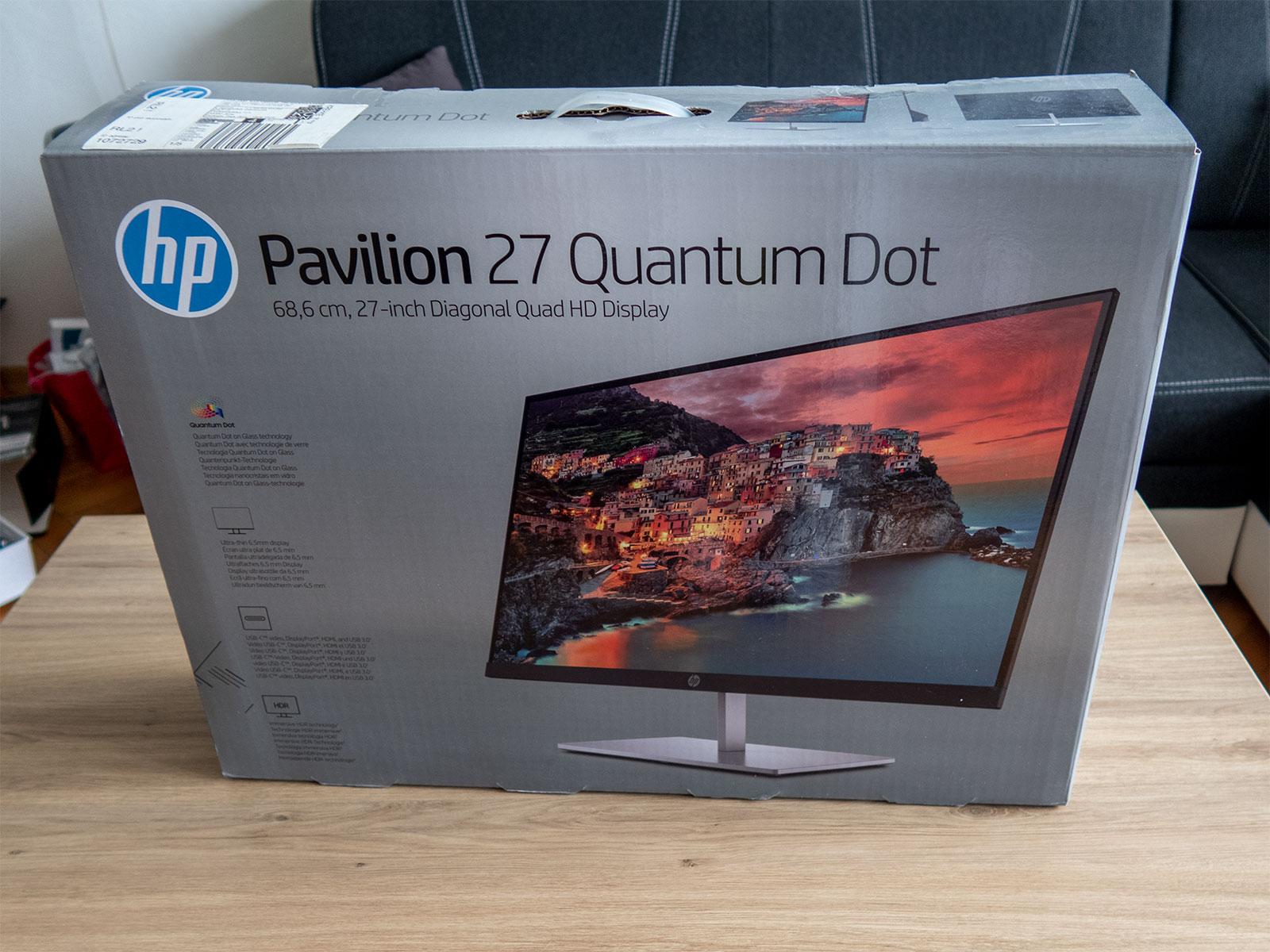 HP Pavilion 27 Quantum Dot, QHD, Monitor, ZÁRUKA - Příslušenství k PC