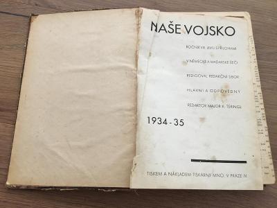 Svázané staré časopisy Naše vojsko 1934-1935