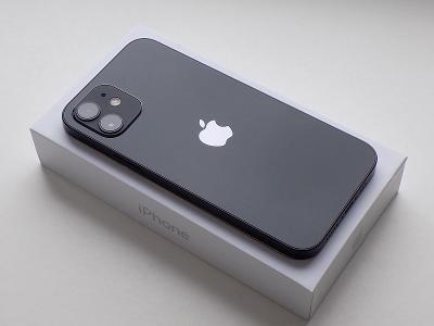 APPLE iPhone 12 128GB Black - ZÁRUKA 12 MĚSÍCŮ - KOMPLETNÍ BALENÍ