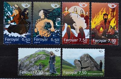**Faerské ostrovy,2004/08. Severské mýty, 3x kompl.serie(14Eur)/B-406a