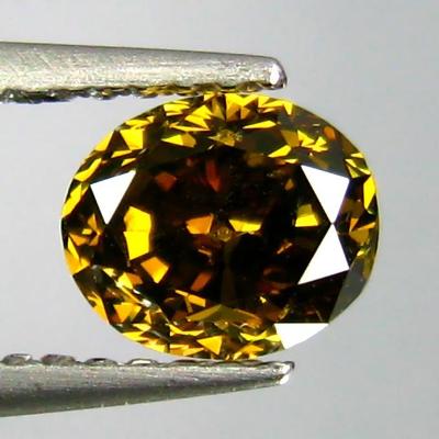 Investiční diamant 1,09ct, VS2,Natural Yellowish Green +Certifikát AIG