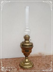 Stará mosazná petrolejová lampa Brevette  