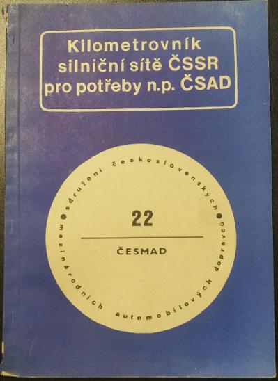 Kilometrovník silniční sítě ČSSR pro potřeby n. p. ČSAD -1981