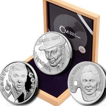 Sada stříbrných mincí Karel Gott