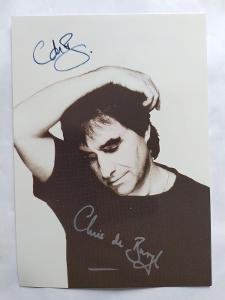Autogram podpis Chris De Burgh